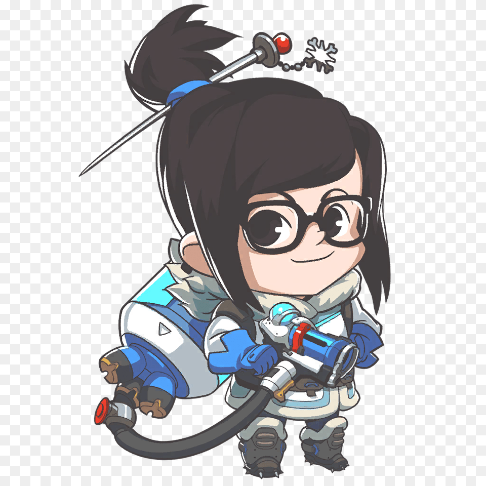 Mei Cute Gaming Overwatch, Book, Comics, Publication, Baby Free Png