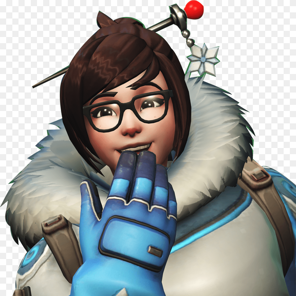 Mei Laughing Overwatch, Publication, Book, Comics, Woman Png