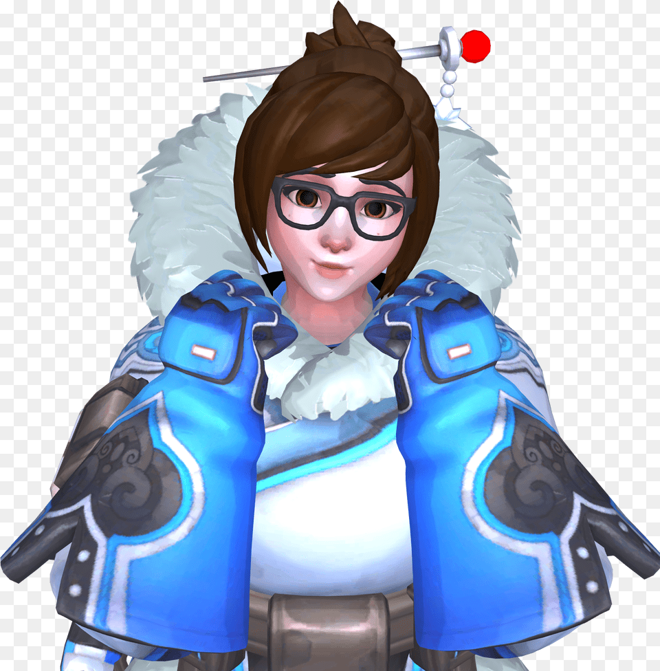 Mei Overwatch Svg Library Mei, Person, Cape, Clothing, Costume Free Png