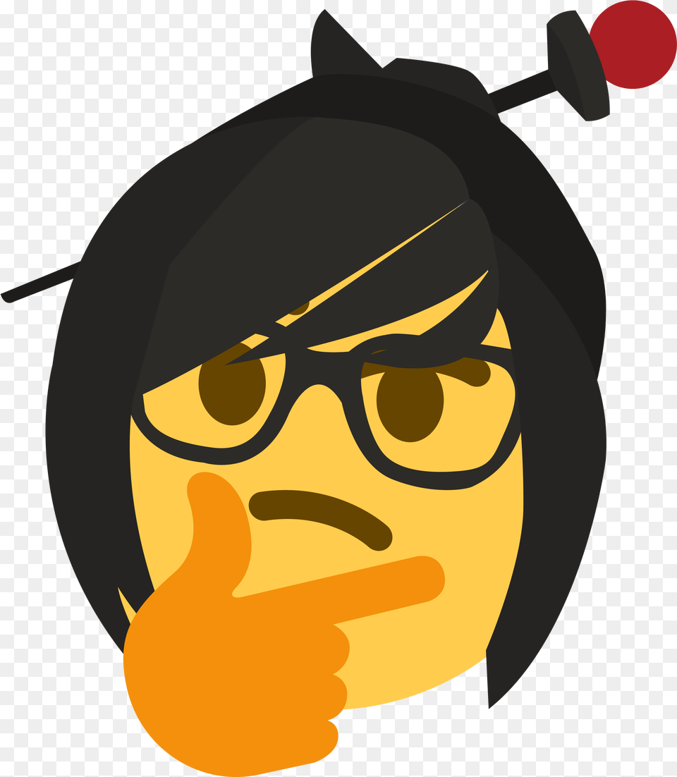 Mei Thonk Overwatch Discord Emoji, Body Part, Finger, Hand, Person Png Image