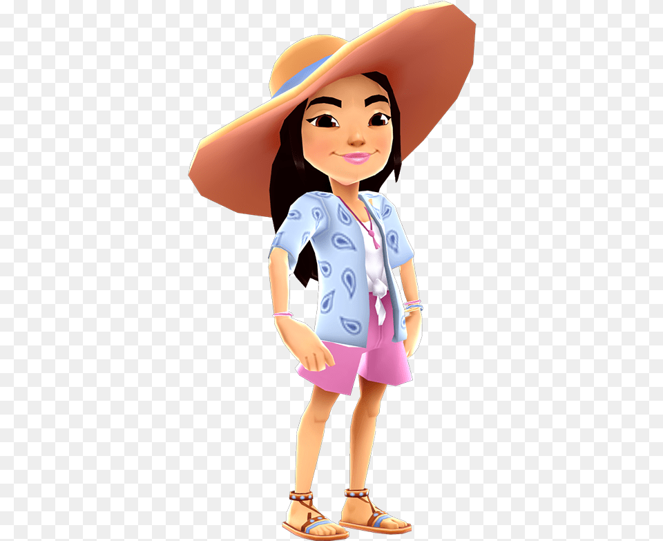 Meibali Subway Surf Mei Bali, Clothing, Hat, Child, Person Free Png Download