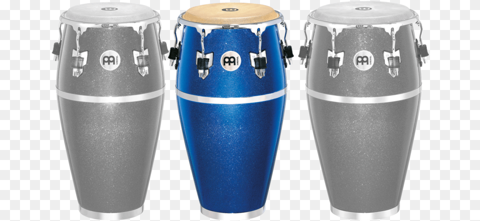 Meinl Fibercraft Series 11 34quot Conga Blue Sparkle, Drum, Musical Instrument, Percussion, Bottle Png Image
