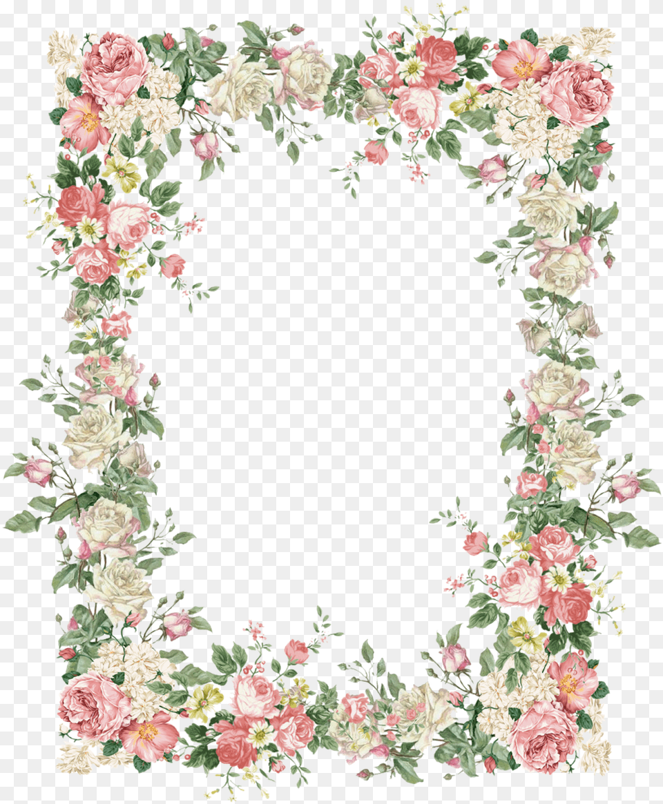 Meinlilapark Free Digital Vintage Rose Frame Flower Flower Transparent Frame, Home Decor, Art, Pattern, Floral Design Png Image