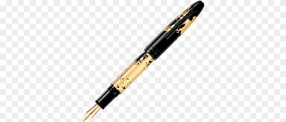 Meisterstck Solitaire Calligraphy Gold Montblanc Fountain Pen, Pen, Rocket, Weapon Png