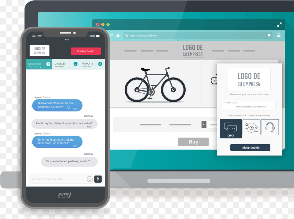 Mejora La Atencin A Tus Clientes Por Medio Chat En Smartphone, Bicycle, Transportation, Vehicle, Machine Free Transparent Png