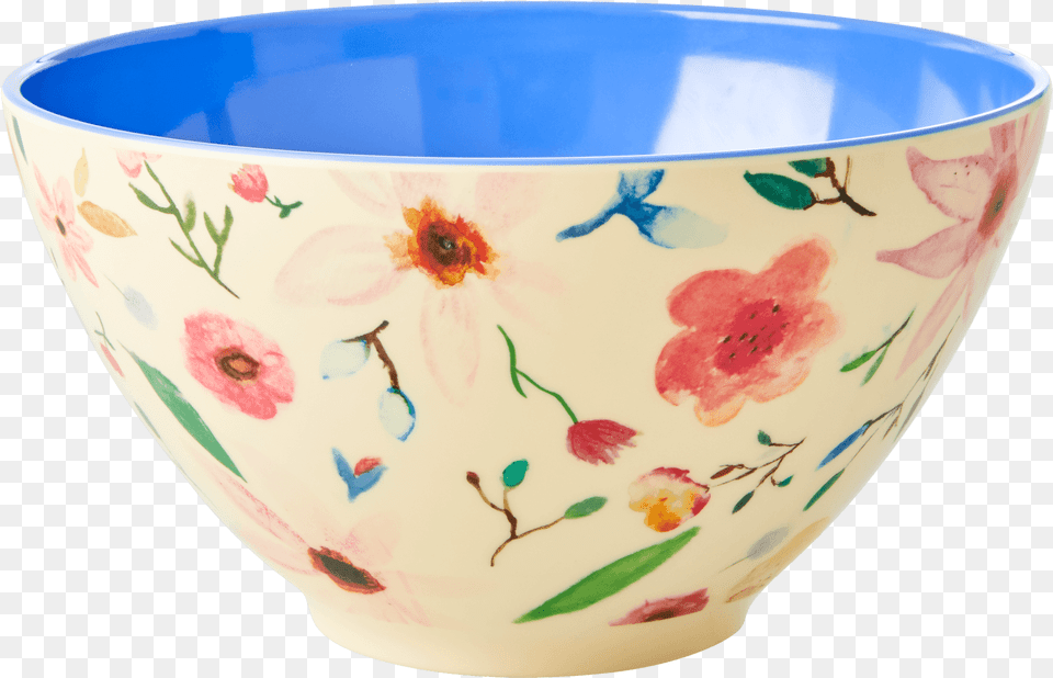 Melamine Saladbowl Selmas Flower Print Rice Eu Rice Salatschssel, Art, Bowl, Porcelain, Pottery Free Png