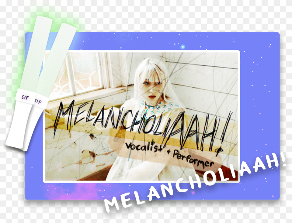 Melancholiaah Anime Weekend Atlanta Poster, Girl, Child, Person, Female Free Png