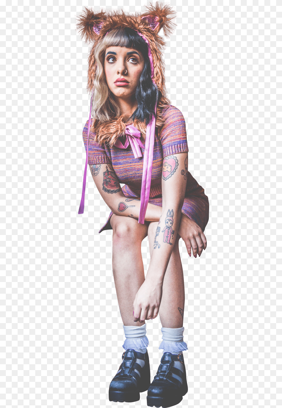 Melanie Martinez, Adult, Tattoo, Skin, Person Free Png