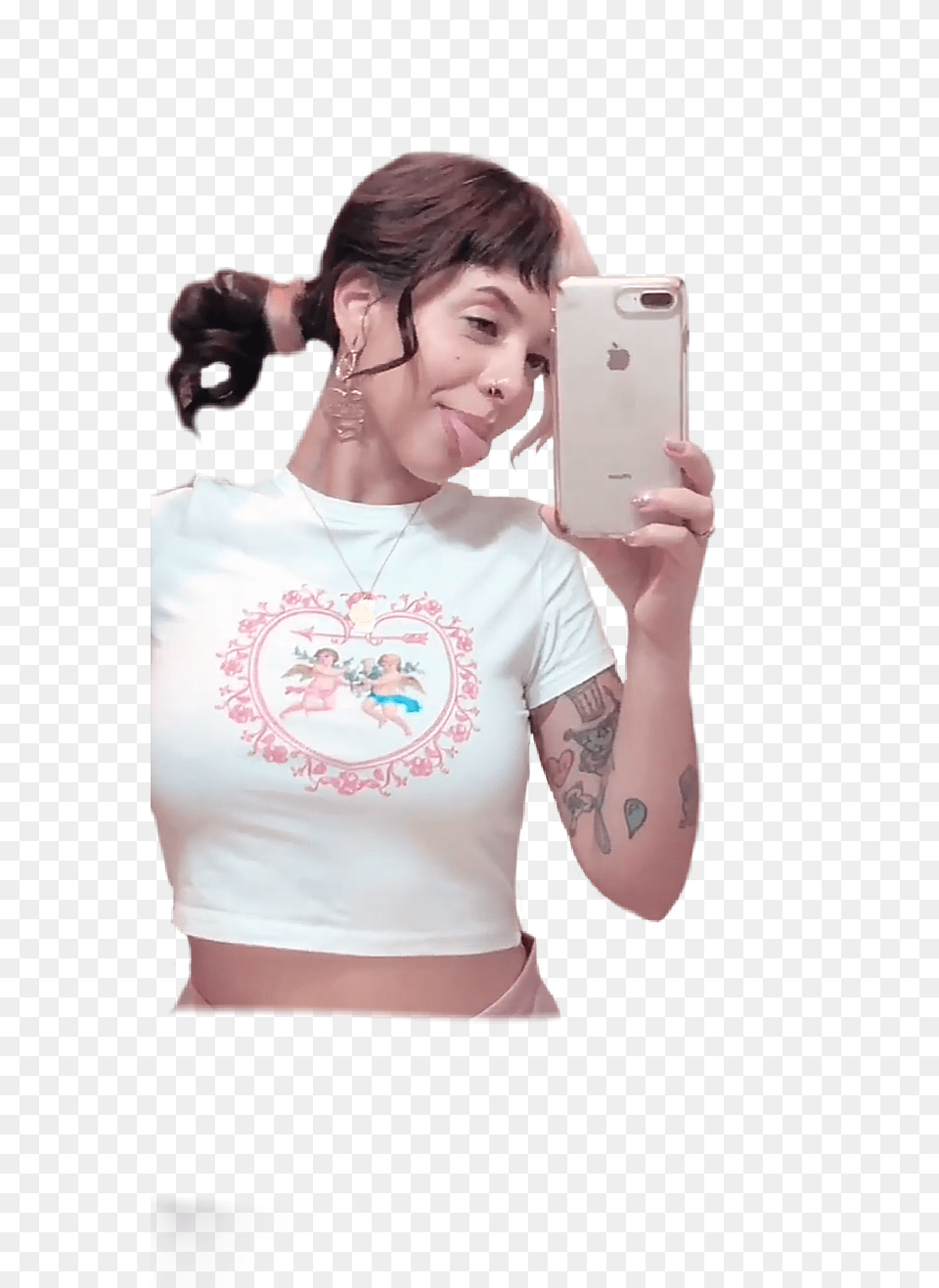 Melanie Martinez High School Sweethearts, Woman, Adult, Phone, Person Free Png Download