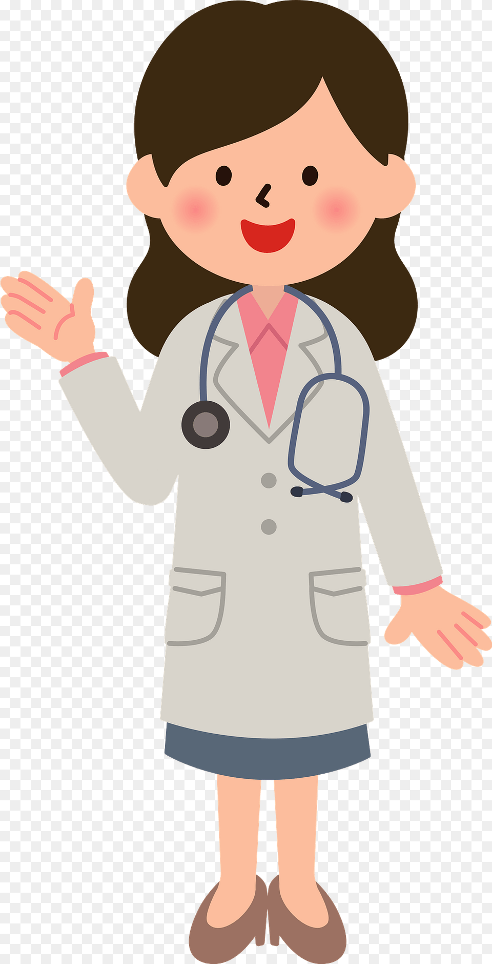 Melanie Medical Doctor Woman Acting As A Guide Clipart, Clothing, Coat, Lab Coat, Baby Png