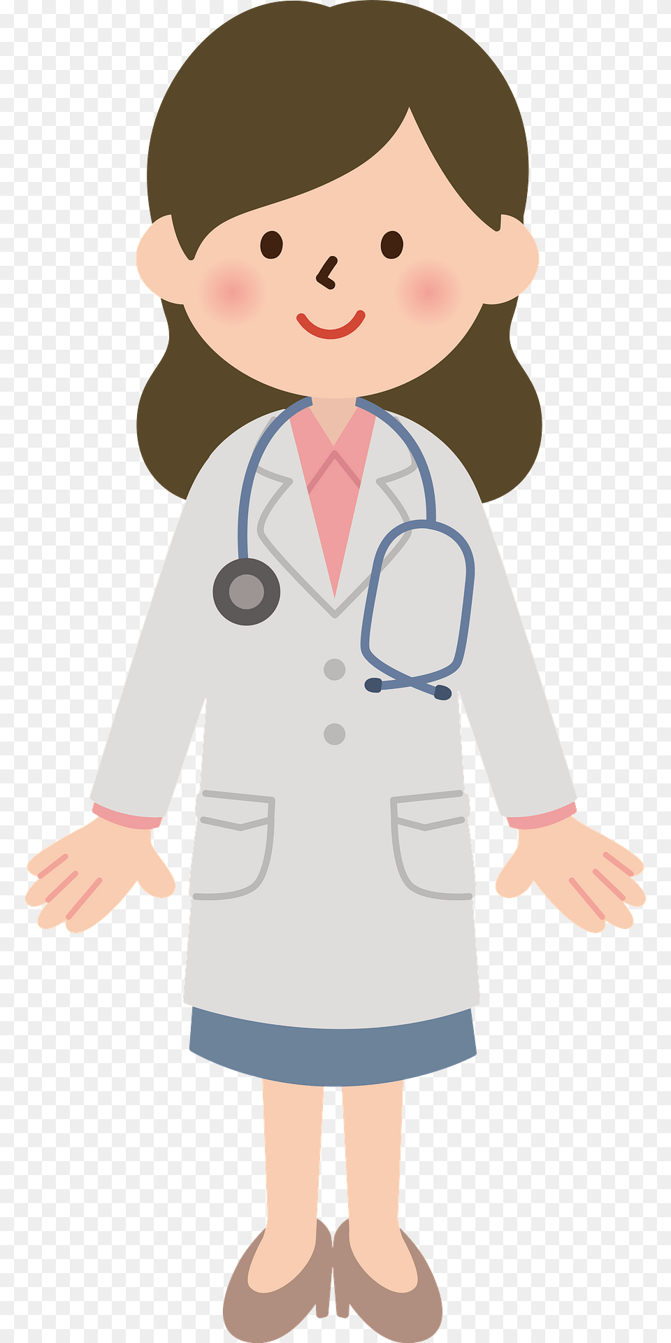Melanie Medical Doctor Woman Clipart, Clothing, Coat, Lab Coat, Baby Png Image