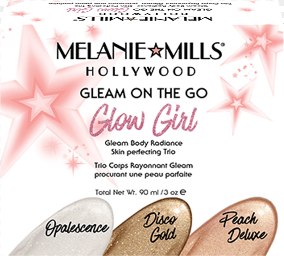 Melanie Mills Hollywood Glow Girl Gleam On The Go Body Melanie Mills Hollywood Melanie Mills Gleam On The, Advertisement, Poster Png