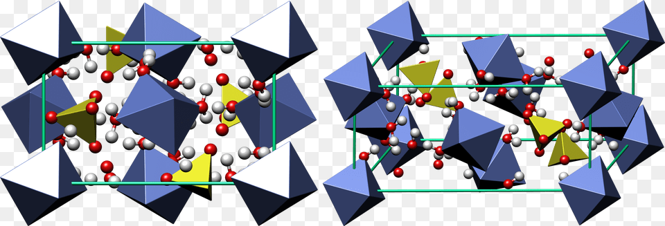 Melanterite Crystal Structure Melanterite Structure, Triangle, Sphere Png Image