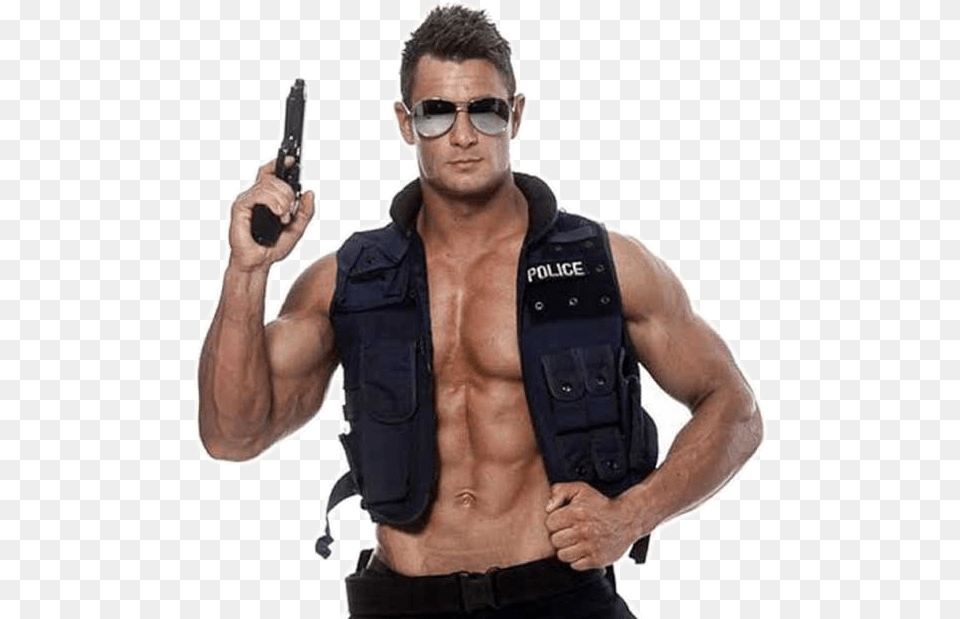 Melbourne Strippers And Topless Waiters Stripers, Weapon, Vest, Lifejacket, Handgun Png