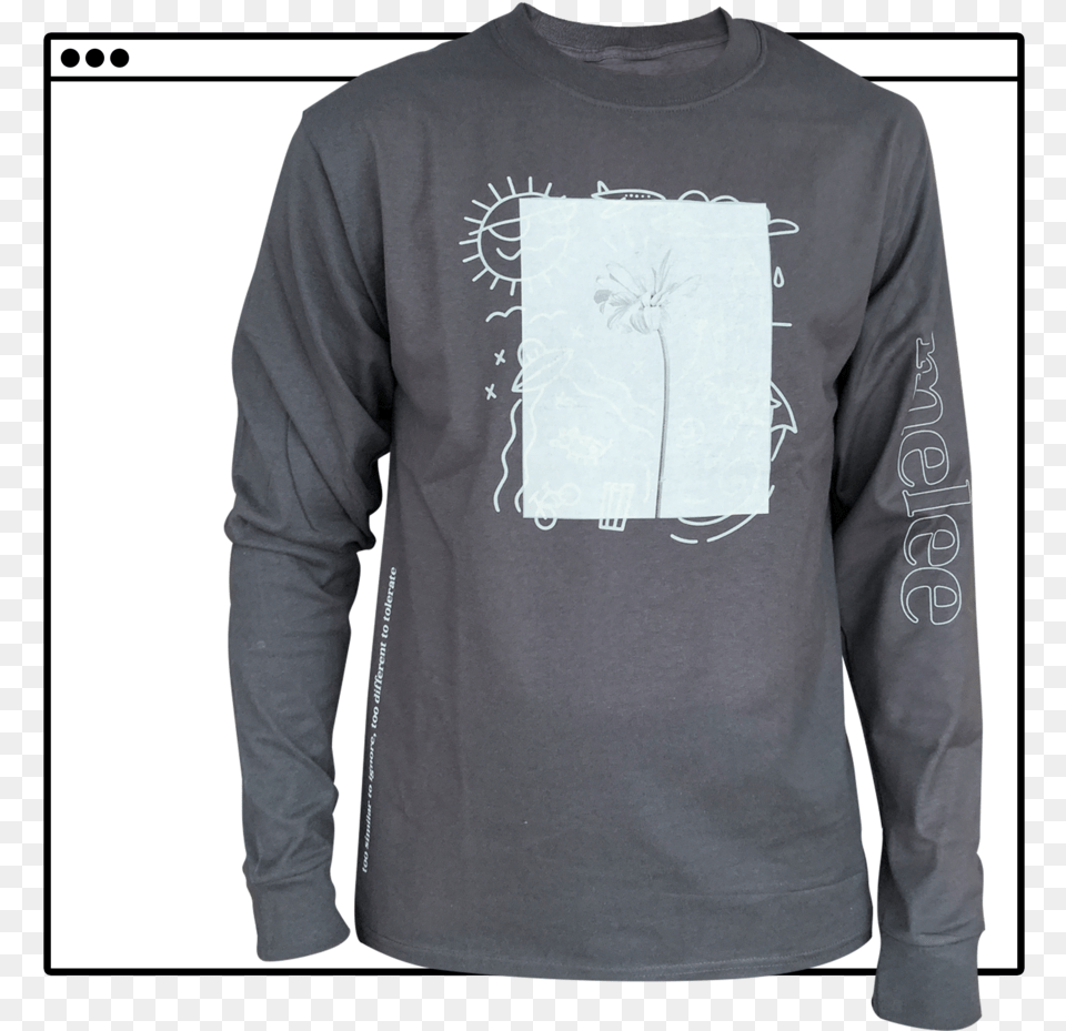 Melee Shirt Square Grey, T-shirt, Clothing, Sleeve, Long Sleeve Free Png Download