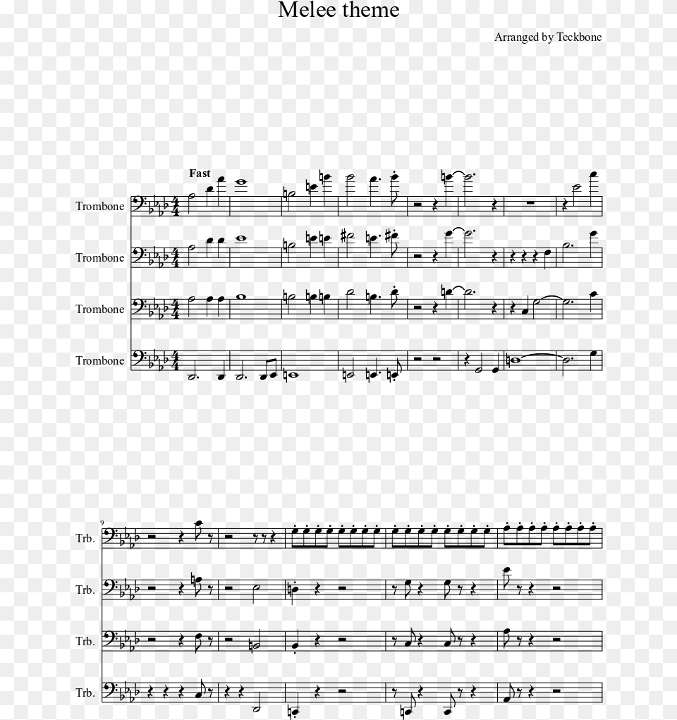 Melee Theme Sheet Music Composed By Arranged By Teckbone Trees Twenty One Pilots Drum Sheet Music, Gray Free Transparent Png