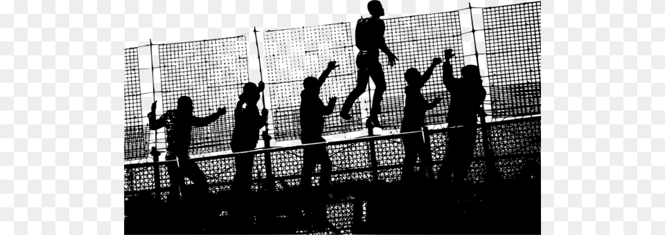 Melilla Border Fence Ceuta Diagram Wire Anak Memanjat Pagar Kartun, Gray Free Png
