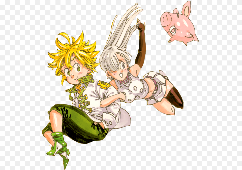 Meliodas E Elizabeth Background, Book, Comics, Publication, Adult Png Image