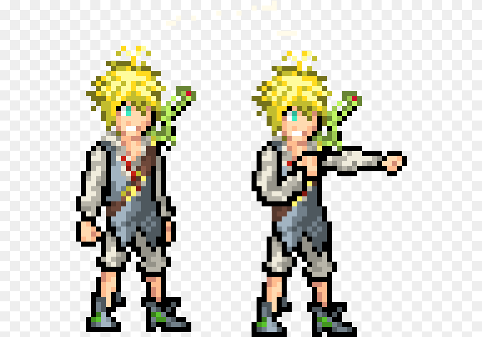 Meliodas Meliodas Pixel Art Seven Deadly Sins, Book, Comics, Publication, Person Free Png