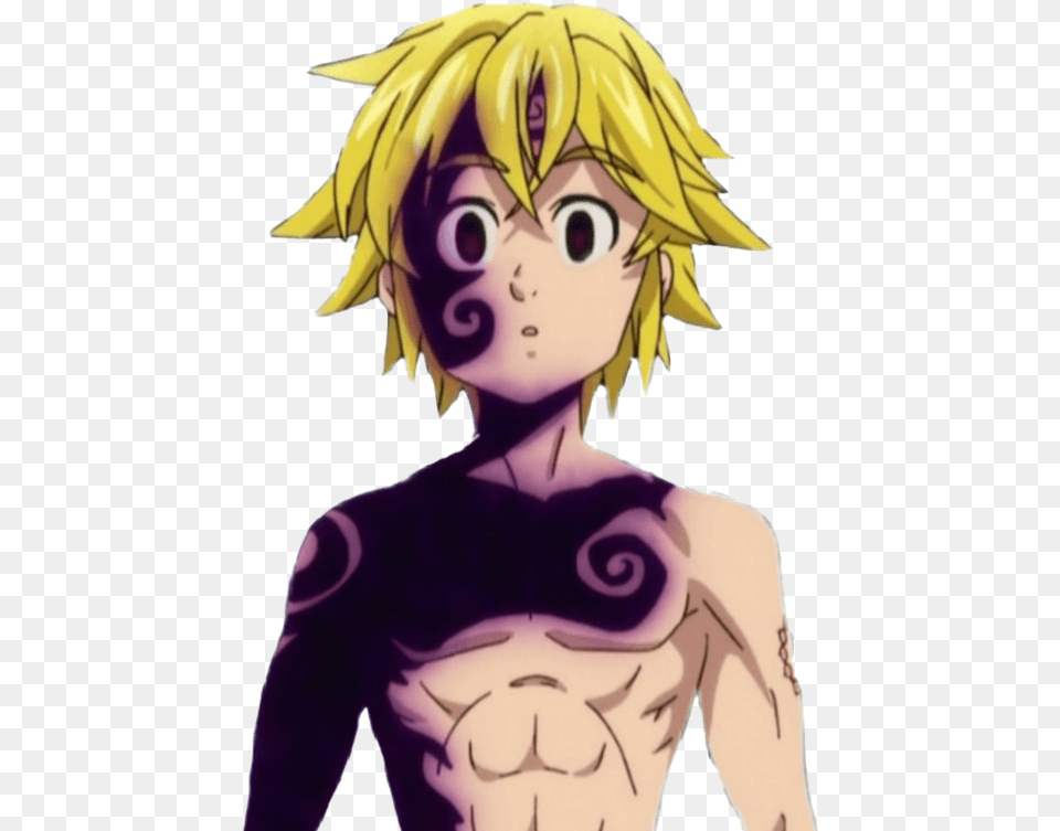 Meliodas Pic Nanatsu No Taizai Meliodas Demon Mark, Publication, Book, Comics, Adult Png Image