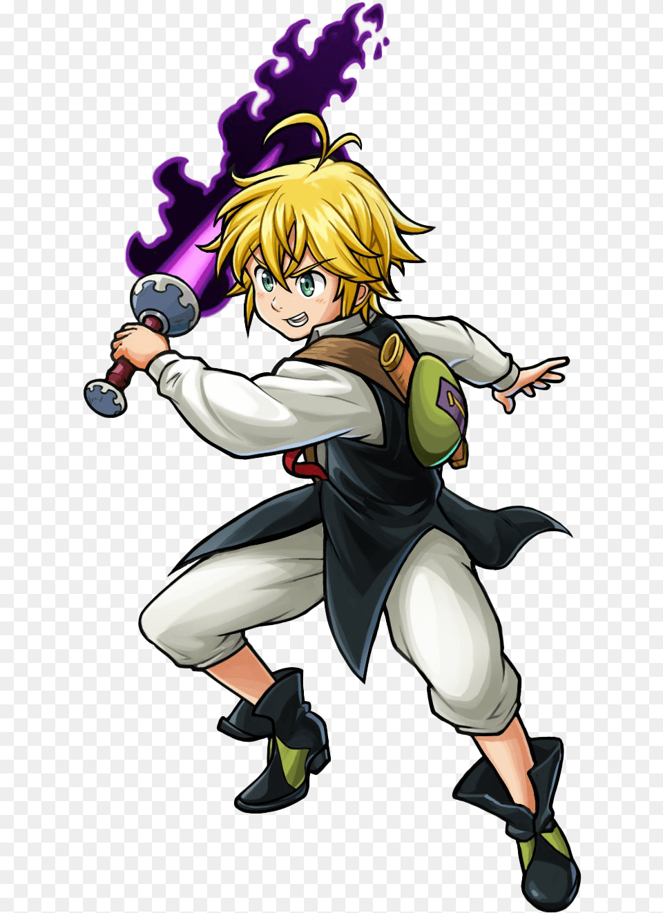 Meliodas Transparent Image Meliodas Transparent, Book, Comics, Publication, Person Free Png Download