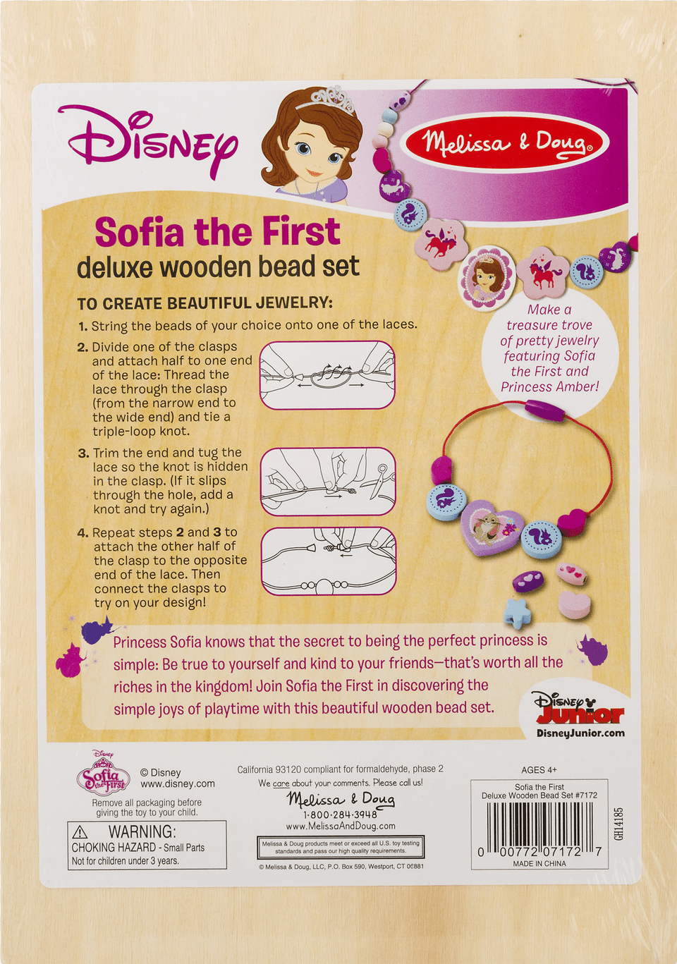 Melissa Amp Doug Disney Deluxe Wooden Bead Set Sofia Melissa Amp Doug Minnie Wooden Bead Set, Advertisement, Poster, Baby, Person Free Png