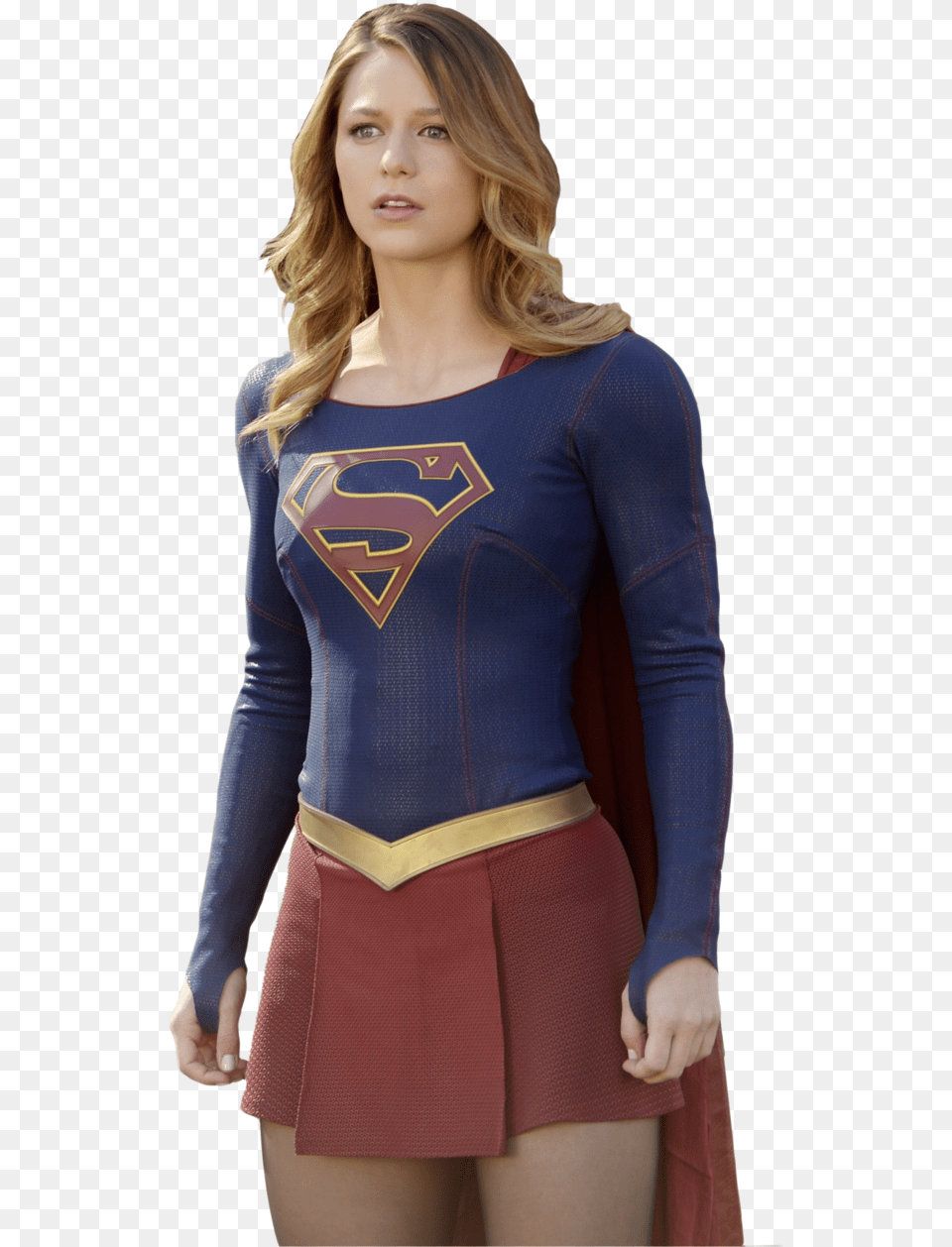 Melissa Benoist Supergirl Black, Blouse, Clothing, Sleeve, Skirt Free Png