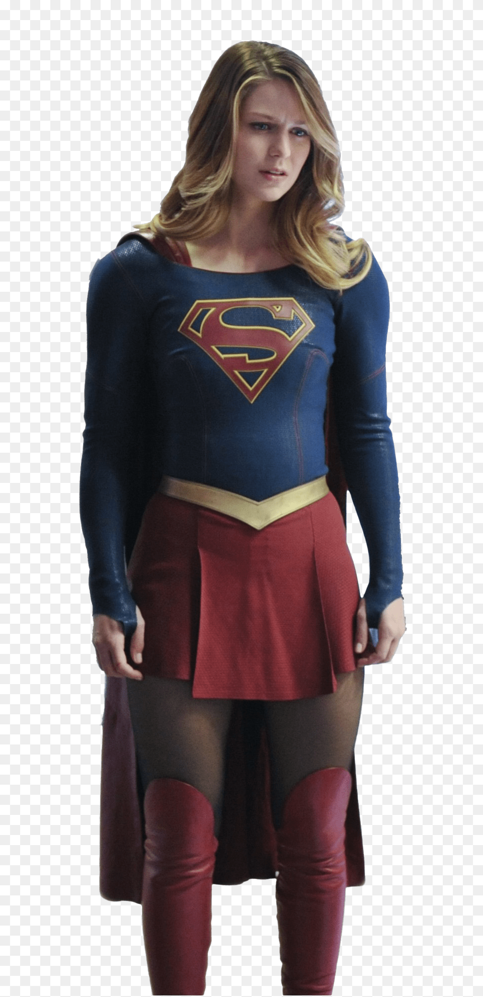 Melissa Benoist Supergirl Green Arrow Supergirl, Long Sleeve, Sleeve, Clothing, Skirt Png Image