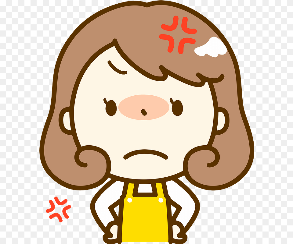 Melissa Woman Is Angry Clipart Free Download Transparent Illustration, Baby, Person, Head, Face Png Image