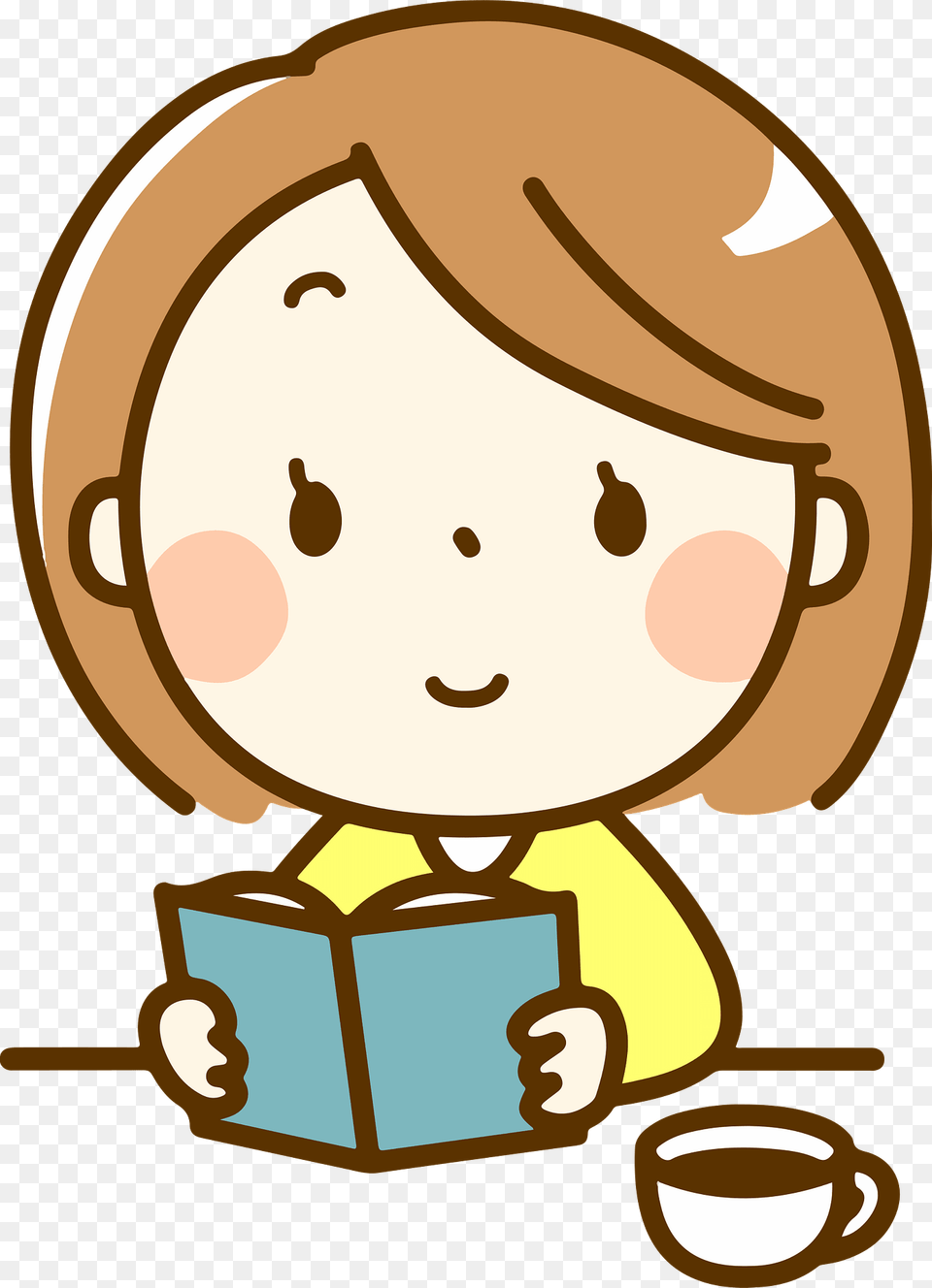 Melissa Woman Is Reading A Book Clipart, Person Free Png