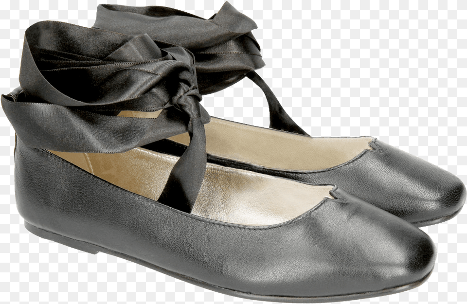 Melly 4 Nappa Black Ribbon Ballet Flat, Clothing, Footwear, Shoe, Sneaker Png