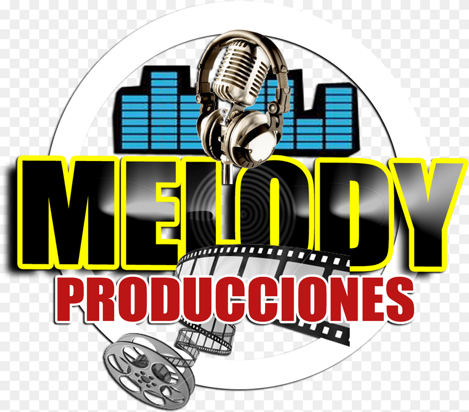 Melody Producciones Graphic Design, Electrical Device, Electronics, Headphones, Microphone Free Transparent Png