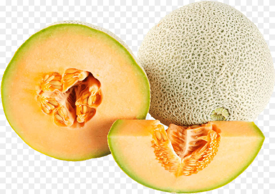 Melon Duo Transparent Melon, Food, Fruit, Plant, Produce Free Png