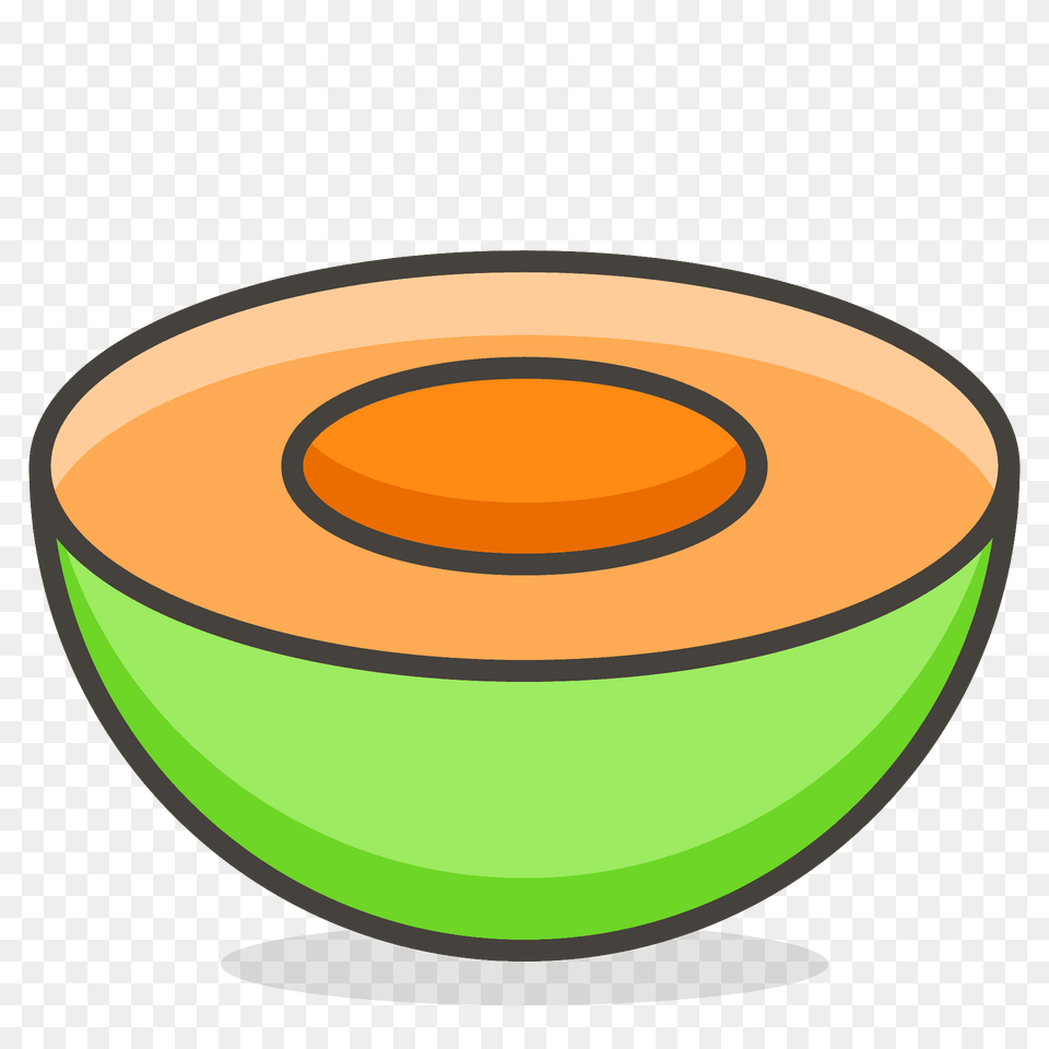 Melon Emoji Clipart, Food, Fruit, Plant, Produce Png