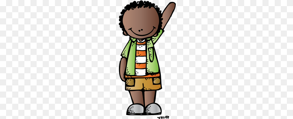Melonheadz Boy With Hand Raised Kids Clipart, Clothing, Coat Png