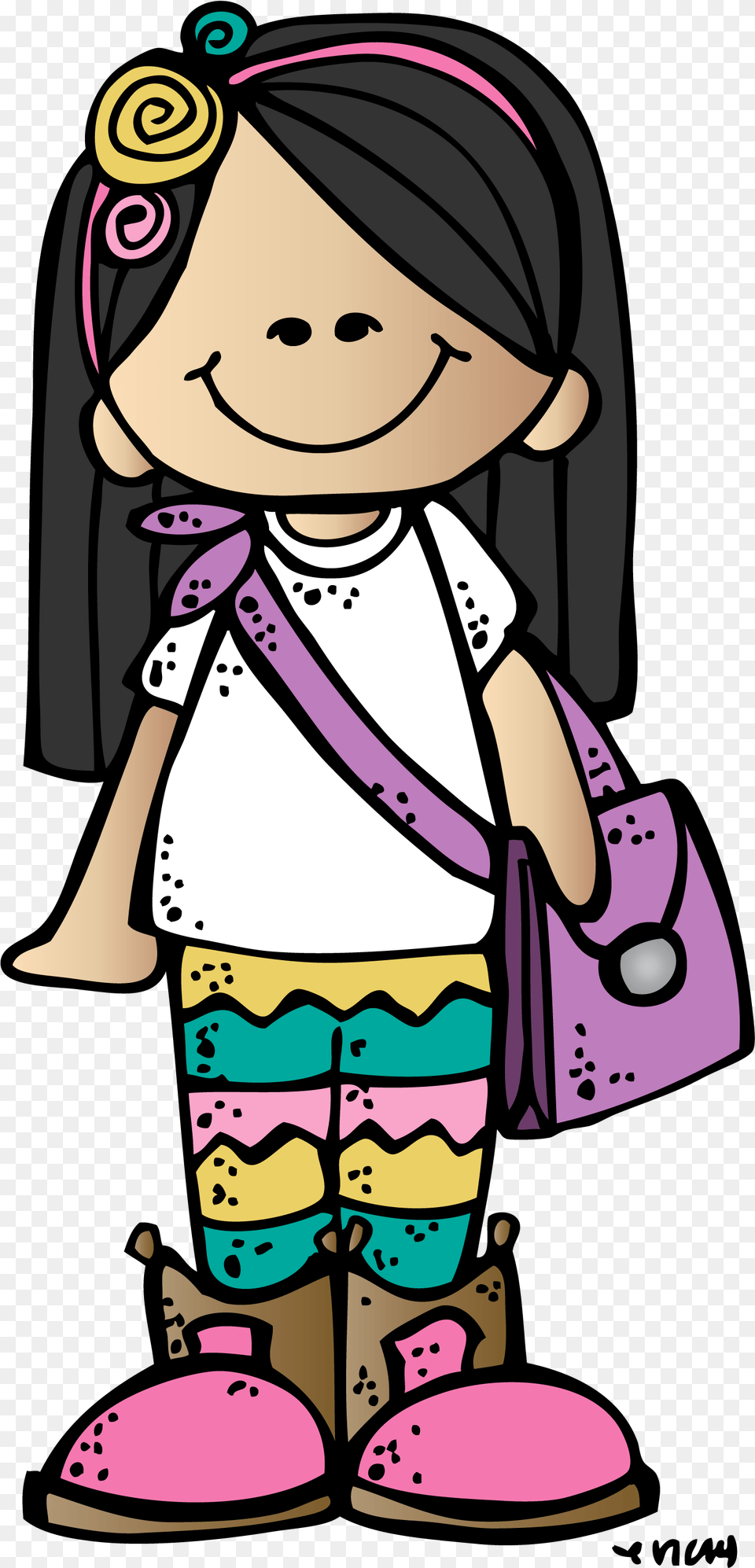 Melonheadz Bus Melonheadz Girl Clipart, Baby, Person, Dress, Clothing Free Png Download