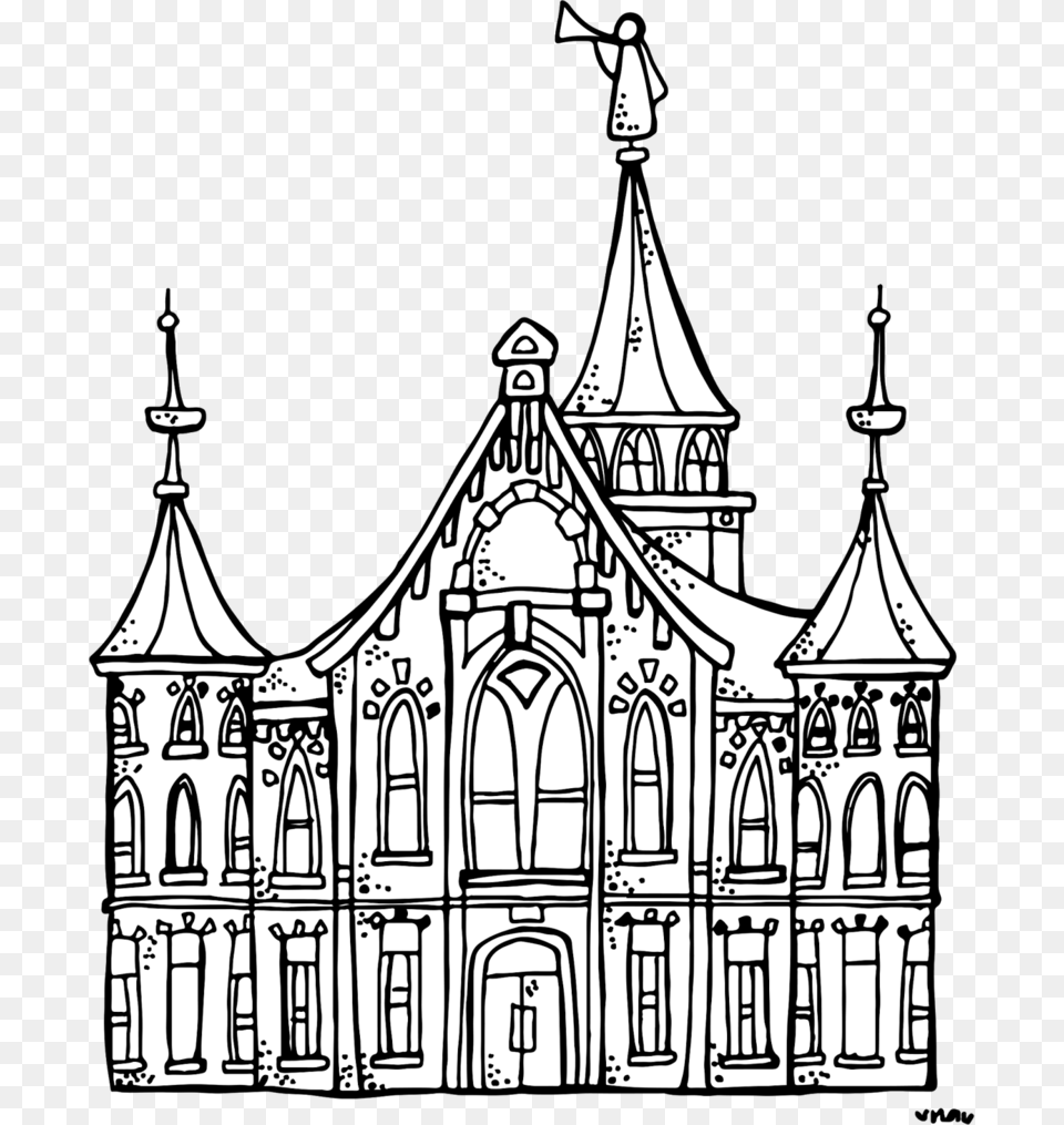 Melonheadz Lds Illustrating Provo City Center Temple Clipart, Tower, Architecture, Building, Spire Free Transparent Png