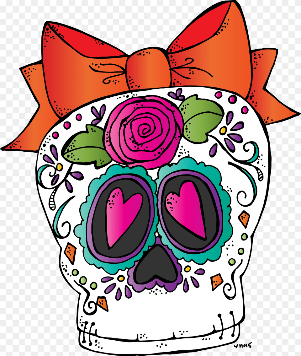 Melonheadz Sugar Skull Freebie October Sugar Skull, Drawing, Rose, Art, Home Decor Free Png Download