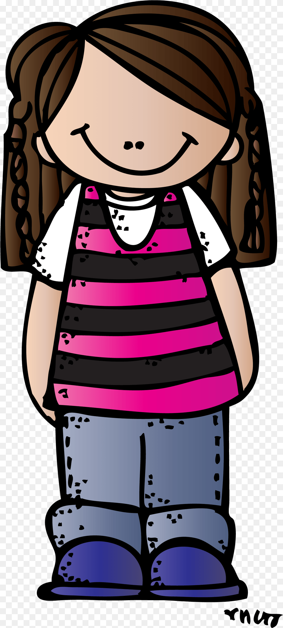 Melonheadz Teacher Clip Girl Clipart Melonheadz, Baby, Person, Book, Comics Png Image