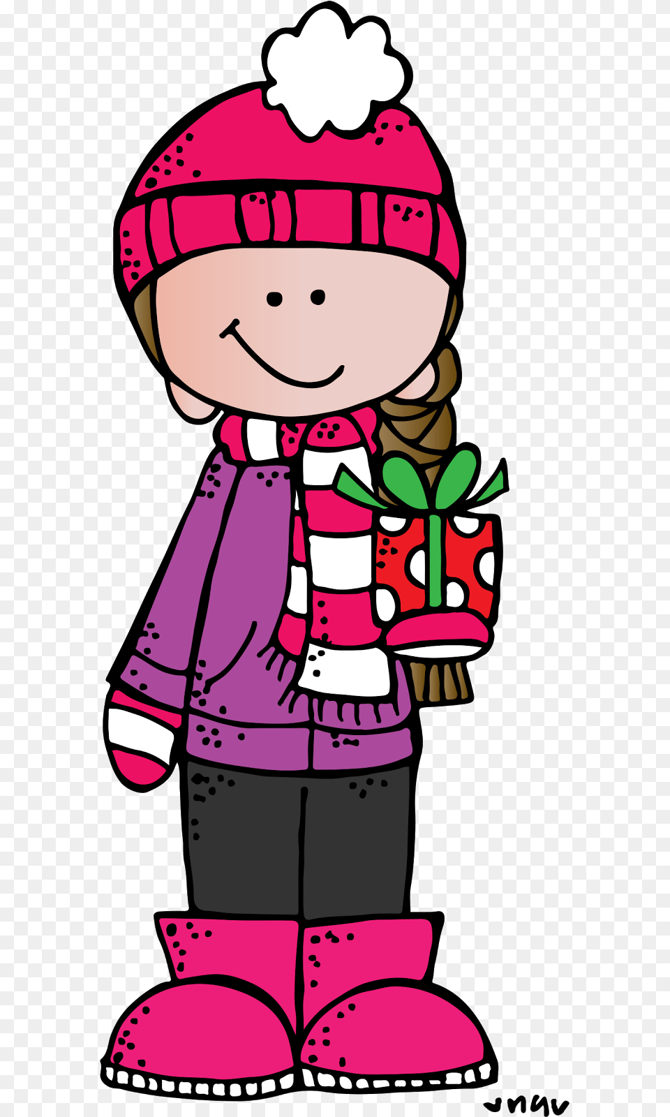 Melonheadz Teacher Winter Clipart Errortape Regarding Melonheadz Winter, Clothing, Coat, Baby, Cartoon Png