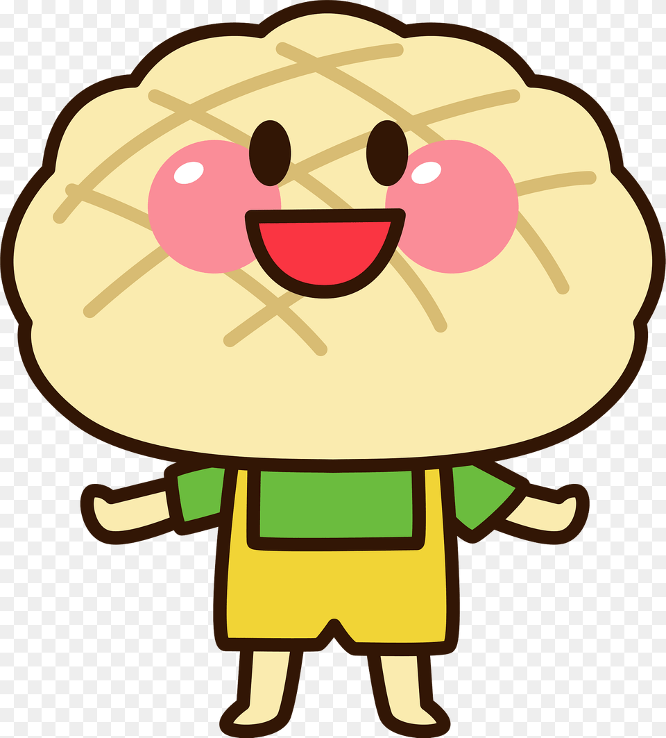 Melonpan Character Clipart, Food, Sweets Png Image