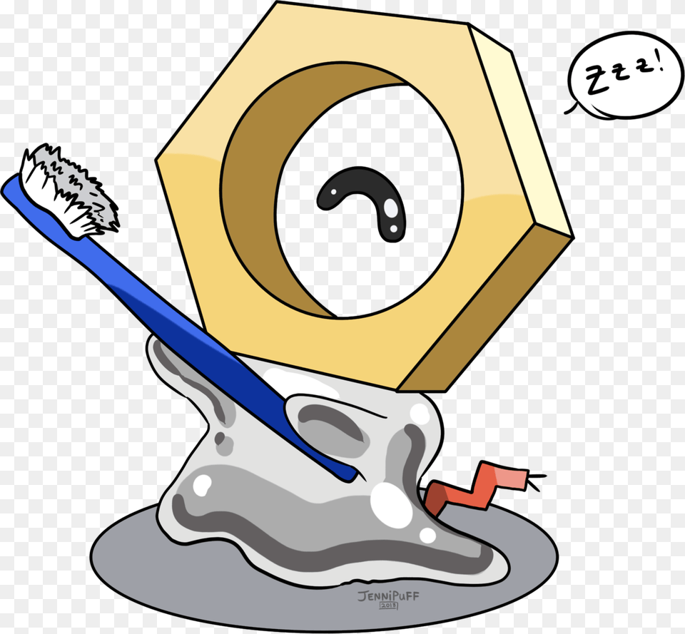 Meltan Reminds You To Brush Your Teeth And Go To Sleep Meltan, Device, Tool, Smoke Pipe Free Png