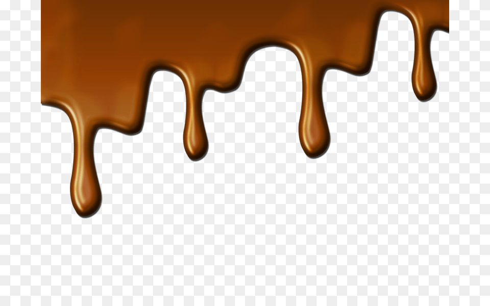 Melted Chocolate Dripping Caramel, Dessert, Food Free Transparent Png