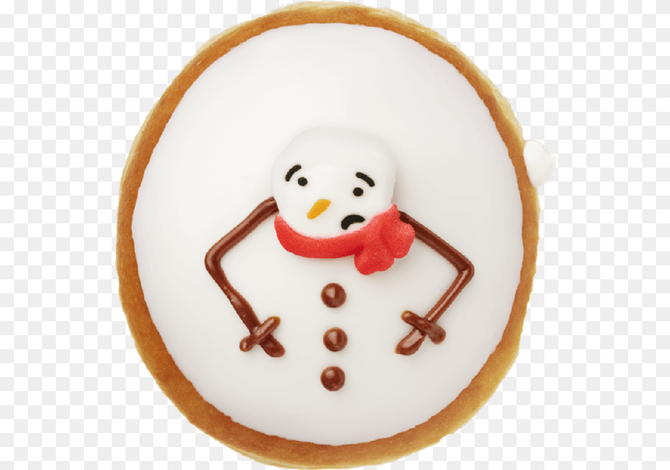Melted Snowman Doughnut Krispy Kreme, Nature, Outdoors, Winter, Snow Free Png Download