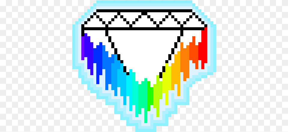 Melting Diamond Pixel Art, Accessories Png