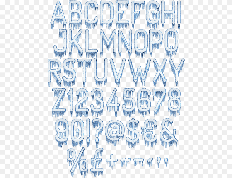 Melting Letters Font, Text Png