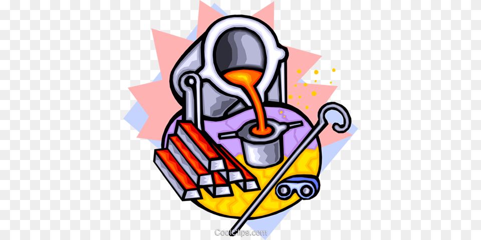 Melting Pot Royalty Vector Clip Art Illustration Smelting, Architecture, Factory, Building, Graphics Free Transparent Png