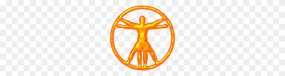 Melting Vitruvian Man Icon, Logo, Symbol, Badge, Cross Png