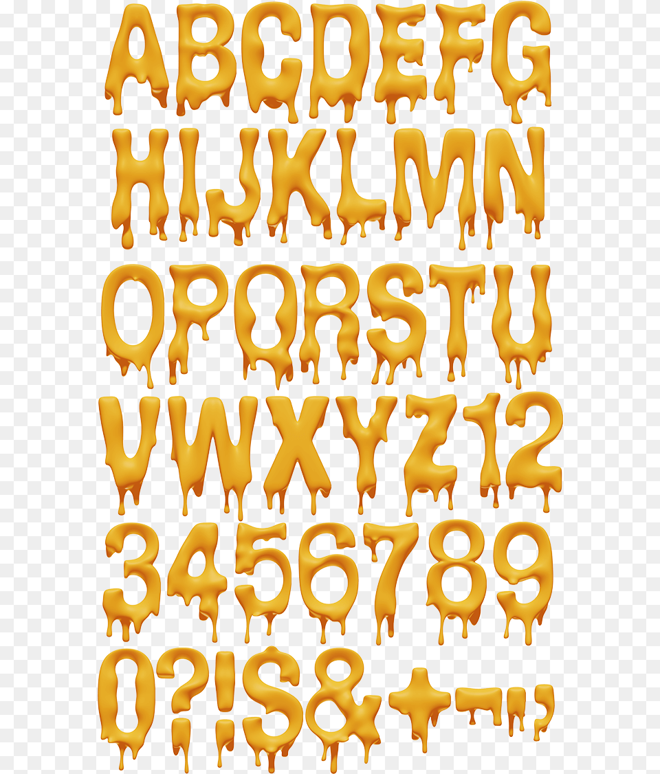 Melting Yellow Font Melting Word Font, Text, Candle Png Image