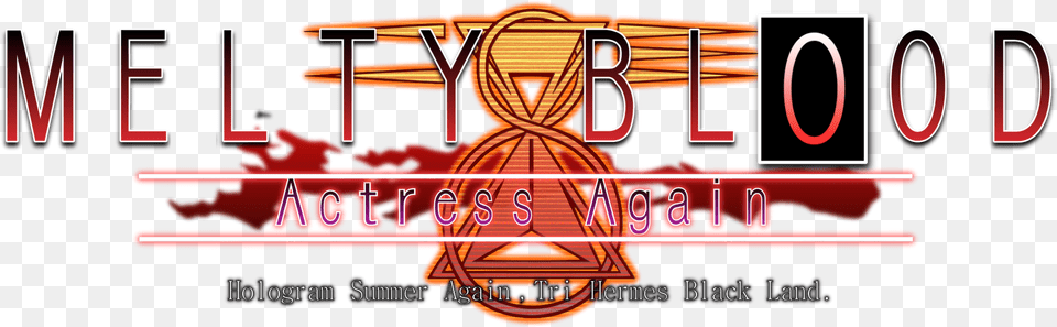 Melty Blood Actress Again Logo Melty Blood Logo, Light Png Image